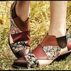 NWOT Coach Patchwork Bandit Floral Western Bootie